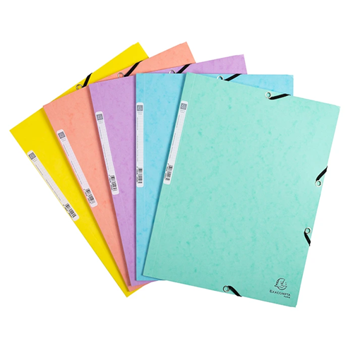 5 Glanzend karton met elastiekbanden, 400 g/m², Aquarel - A4 | Exaclair 5 Glanzend karton met elastiekbanden, 400 g/m², Aquarel - A4 | Exaclair